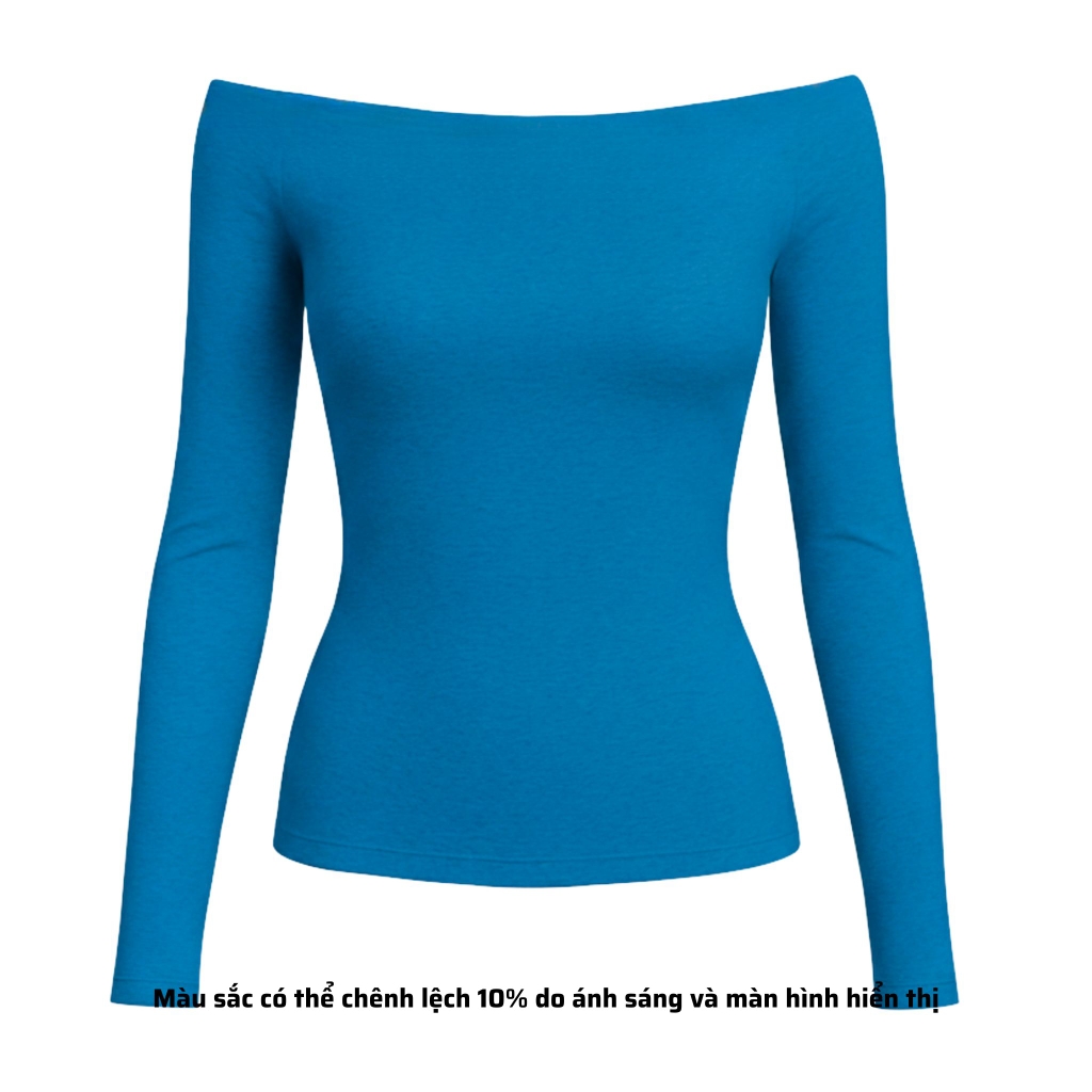 A41 - Áo Bẹt Vai Trễ Vai Dài Tay Form Babytee Dáng Dài