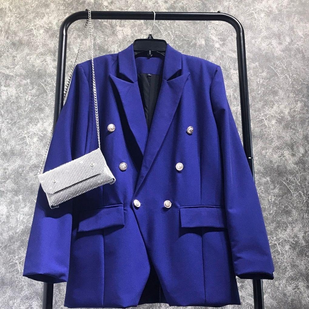 BL - Áo Blazer 6 Nút Đồng Thun Cotton Lạnh Nữ Jacket