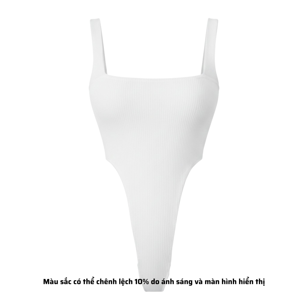 A18 - Áo Bodysuit 2 Dây Bảng To Thun Sọc Ý 2 Lớp 4 Màu Có Nút Bấm Minimal Basic Cơ Bản Đơn Giản Dễ Phối