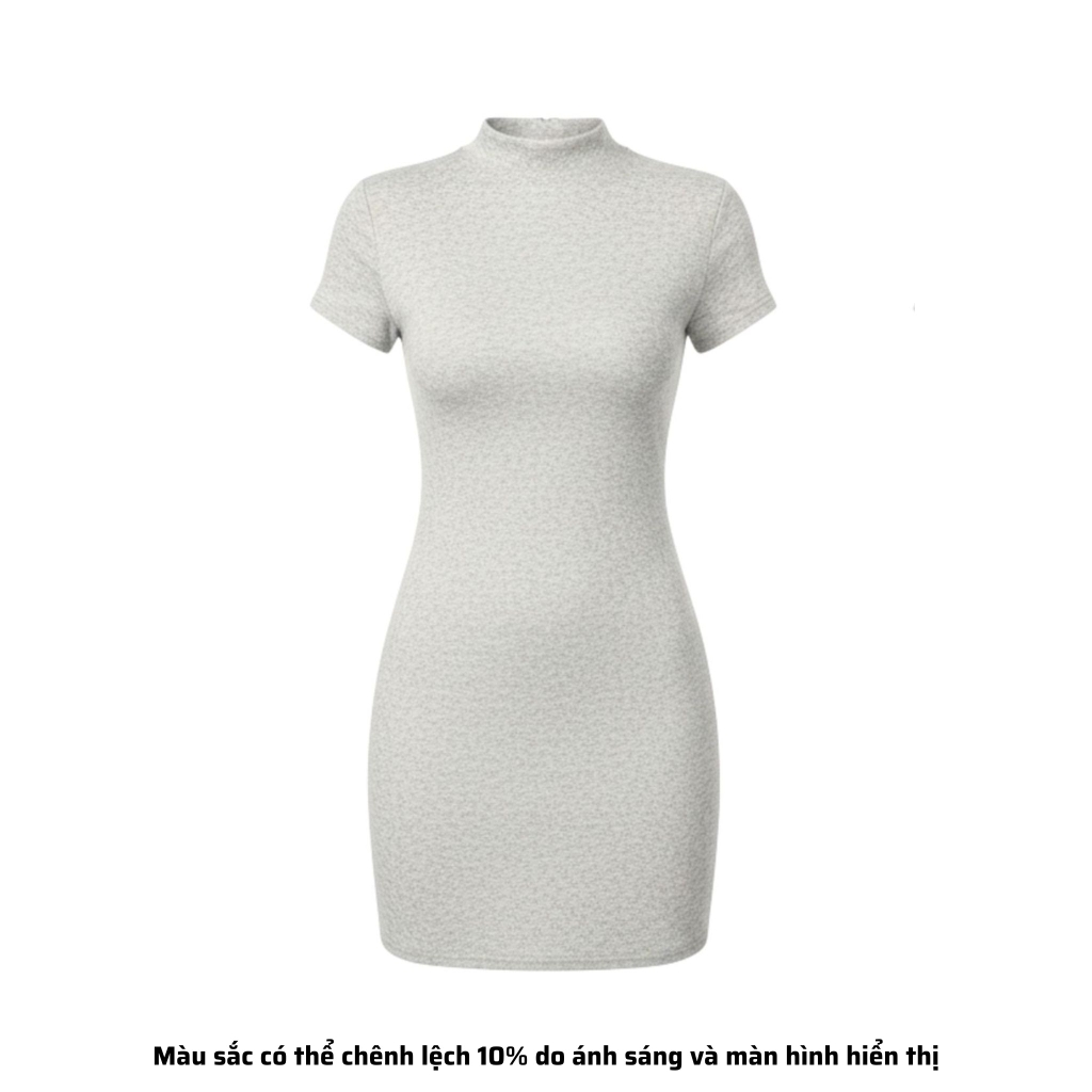 DN14 - Đầm Dáng Ngắn Cổ Trụ Tay Con 82cm-89cm