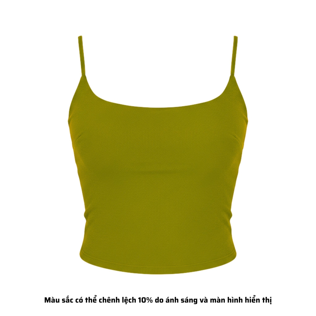 A4 - Áo 2 Dây Croptop Thun Borip Co Giãn 4 Chiều