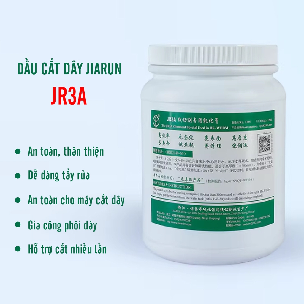 Dầu cắt dây Jiarun JR3A Chính Hãng | Linh Kiện Máy Cắt Dây Vĩ Văn