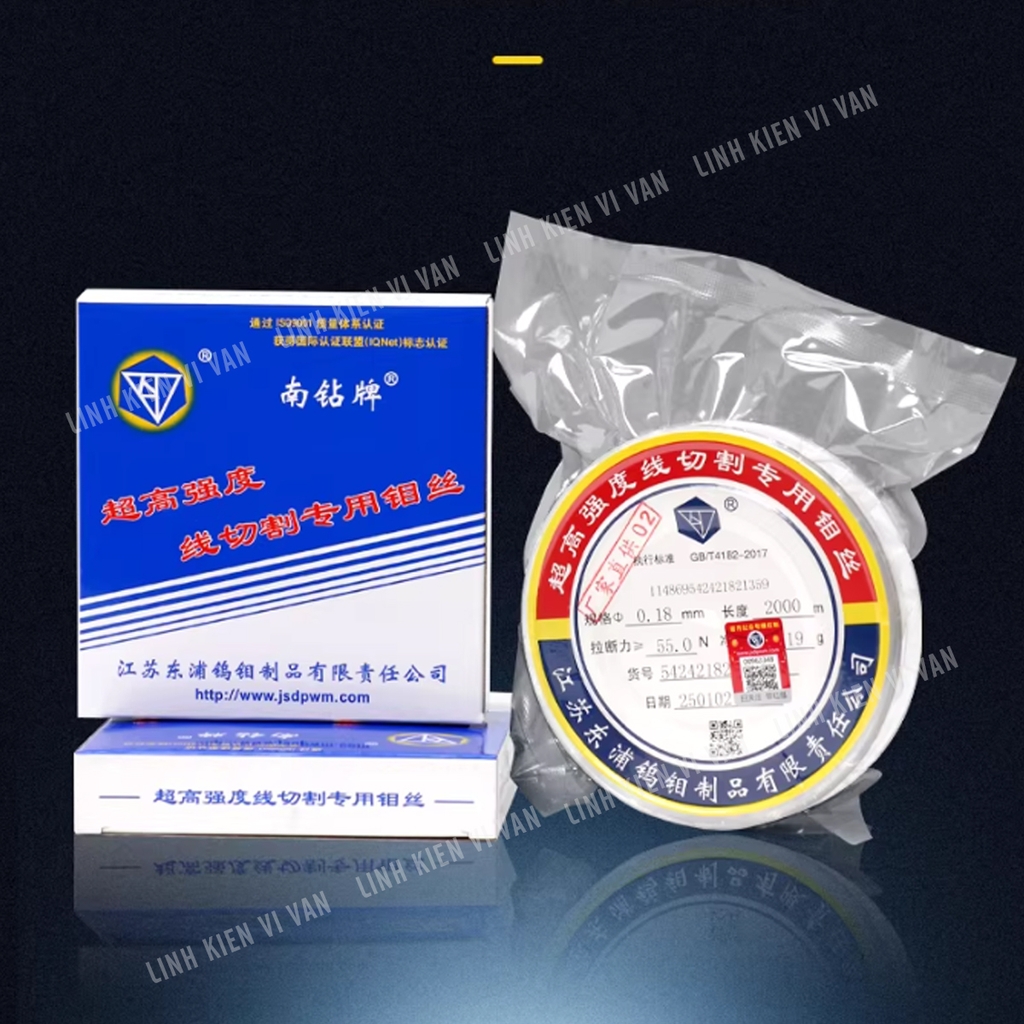 Dây cắt Molypden 0.18mm & 0.2 mm Nam Cương chính hãng | Vĩ Văn