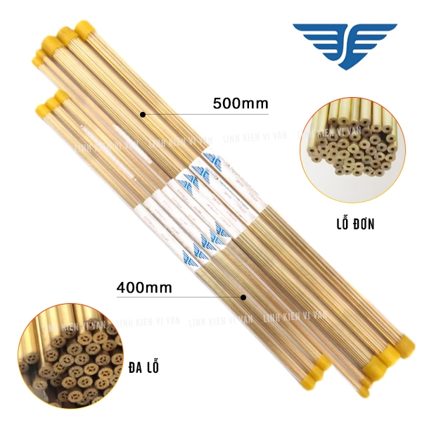 Que đồng điện cực EDM Ø2.0mm 400mm 50Pcs Cánh Chim giá tốt | Vĩ Văn