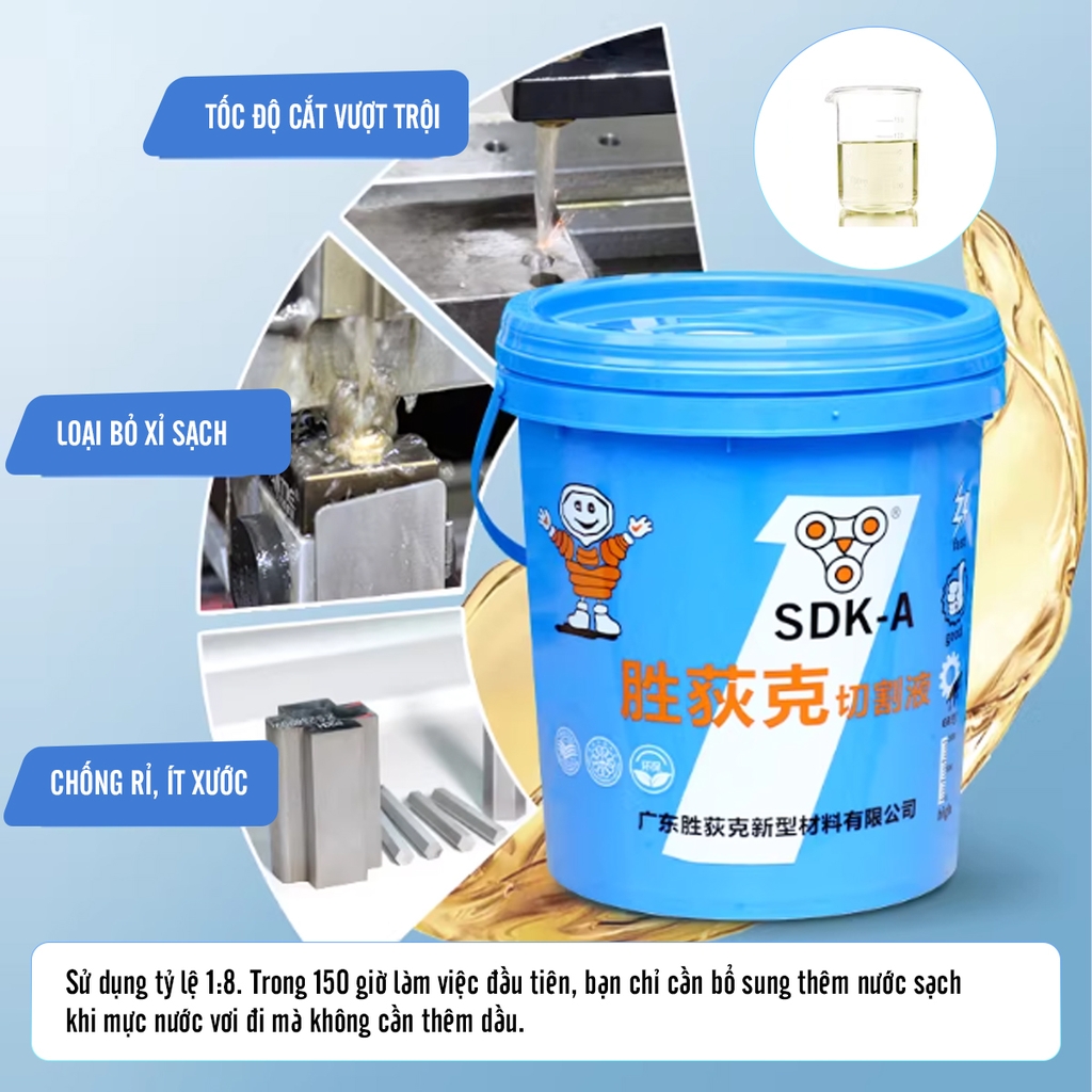 Dầu cắt dây SDK-A chính hãng | Giải pháp cắt phôi dày, tốc độ cao