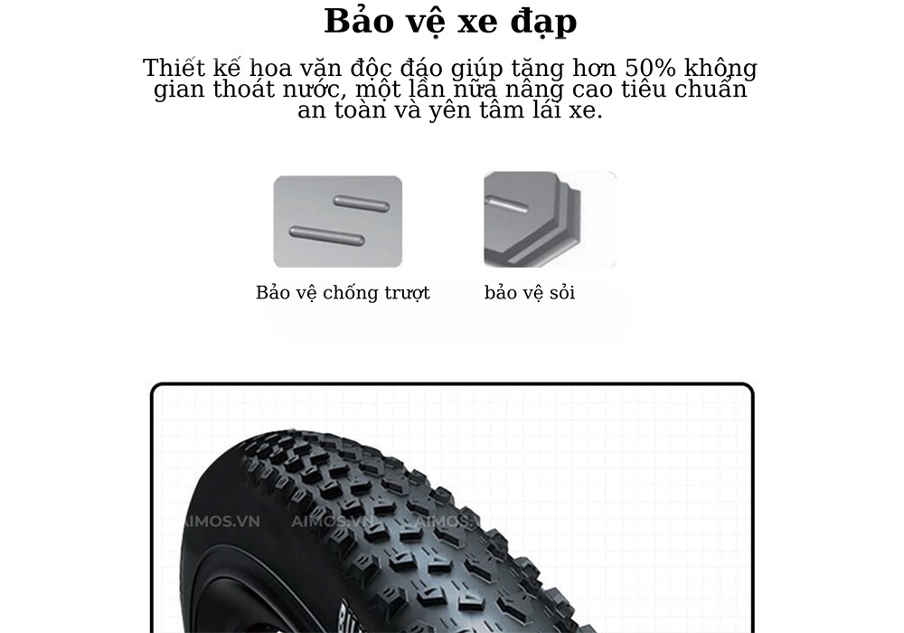 Lốp xe được thiết kế đặc biệt của Phoenix L8