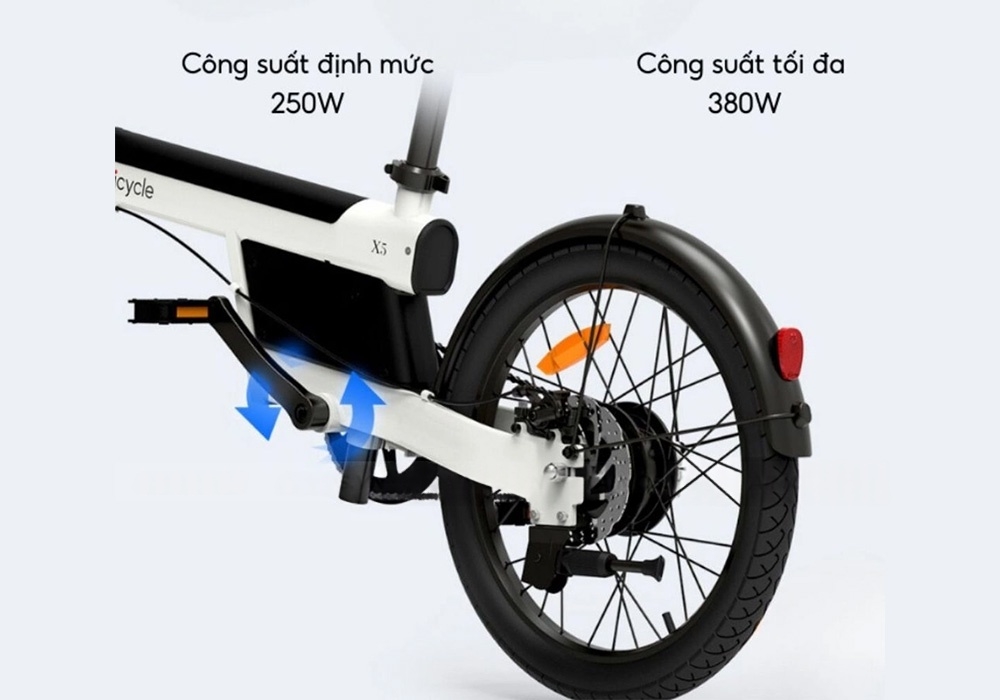 Động cơ mạnh mẽ với 4 chế độ lái của Baicycle X5
