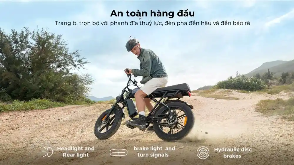 Trang bị phanh đĩa thủy lực