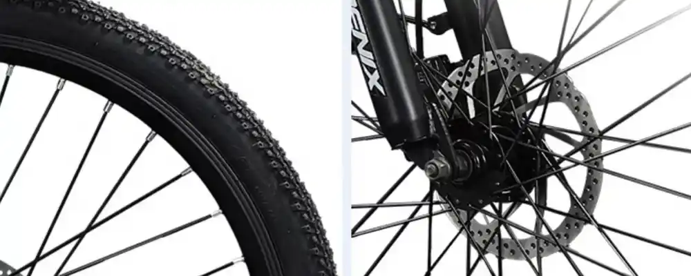 Trang bị hệ thống phanh đĩa kép E-ABS trước và sau
