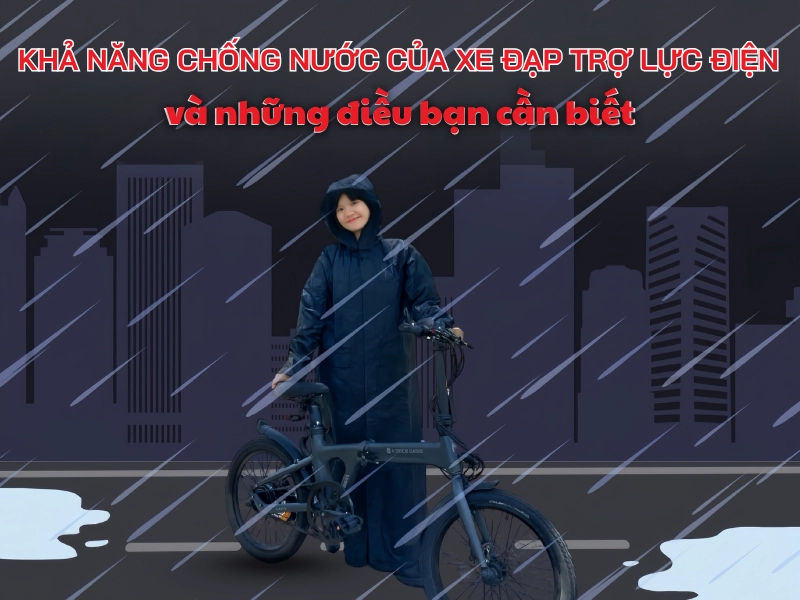 Khả năng chống nước của&nbsp;xe đạp trợ lực điện