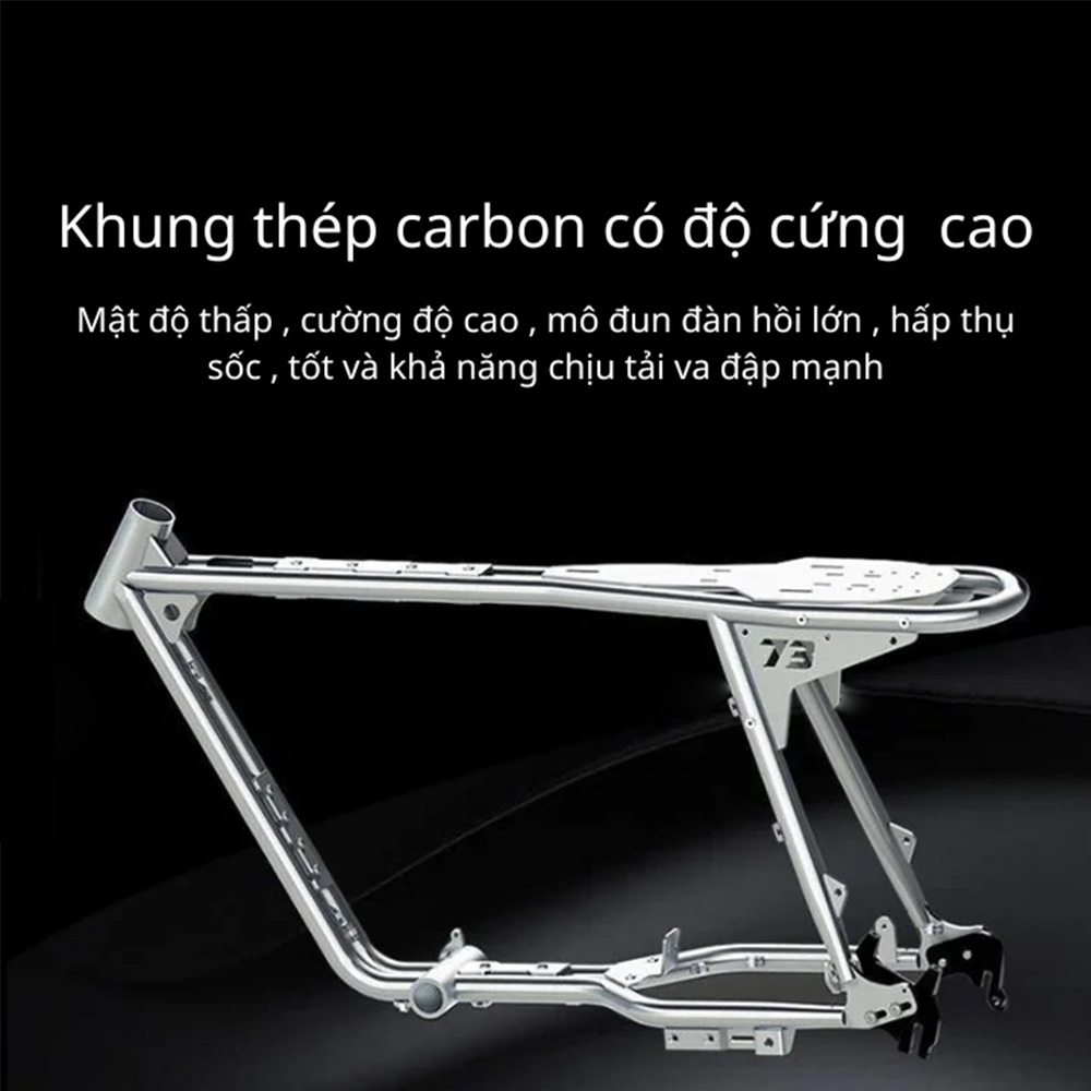 Khung thép bền bỉ của xe Super 73