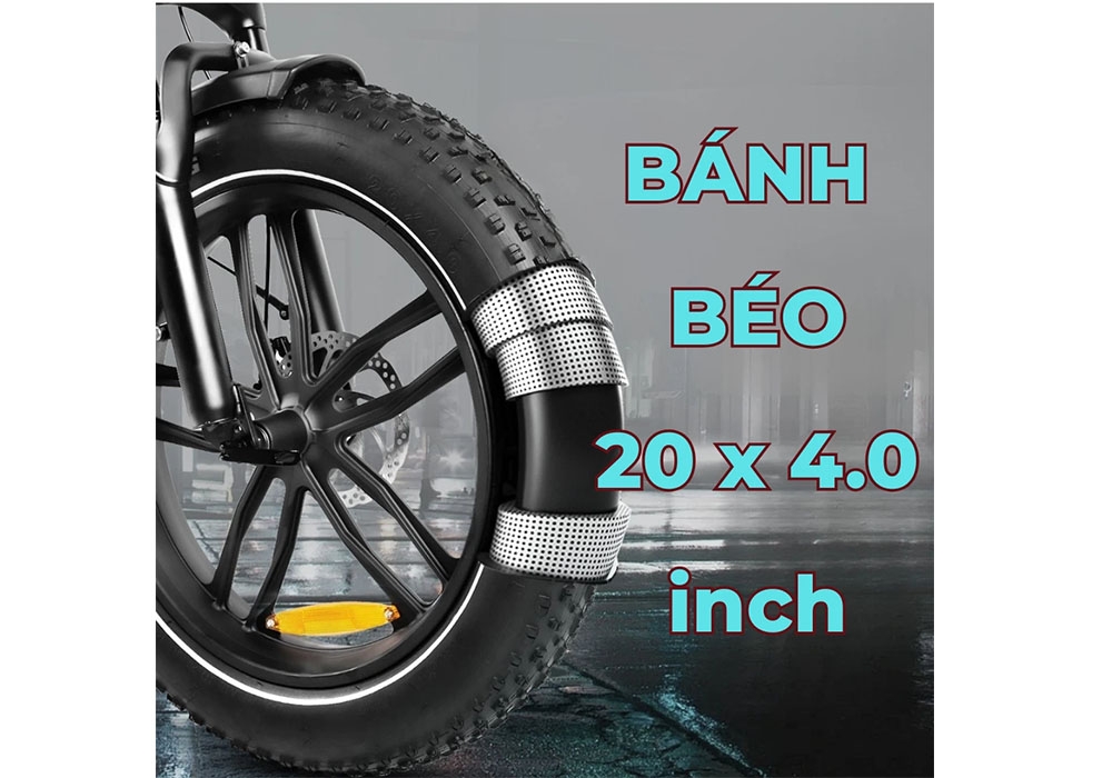 Lốp béo của Samebike C05 Pro