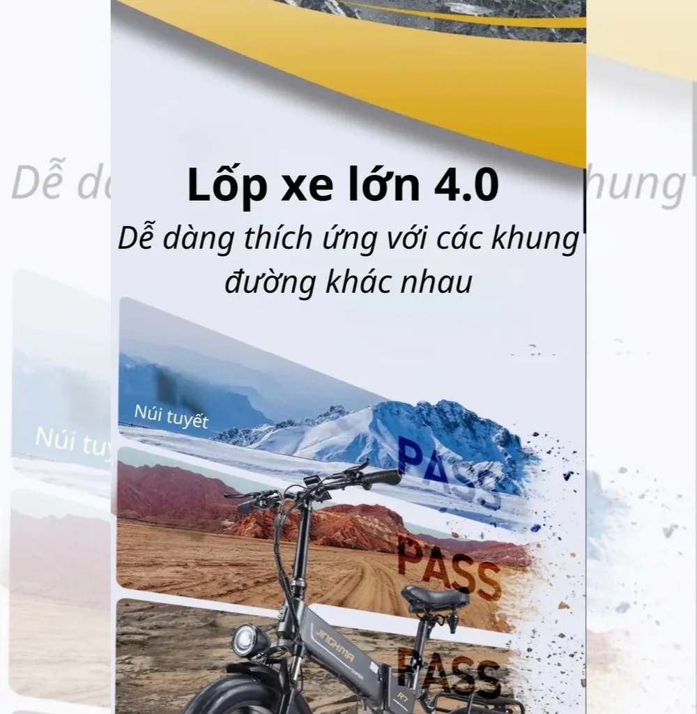 Lốp béo giảm xóc vượt trội