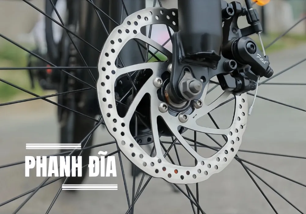 Bộ phanh đĩa E-ABS và phuộc giảm xóc
