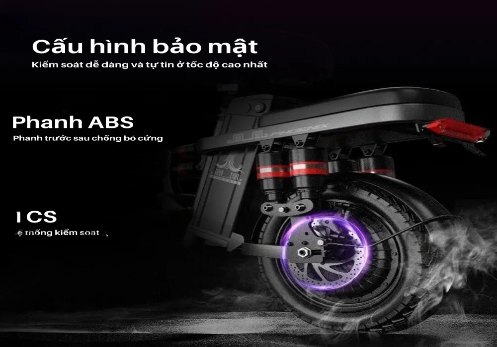Phanh đĩa E-ABS kết hợp TCS