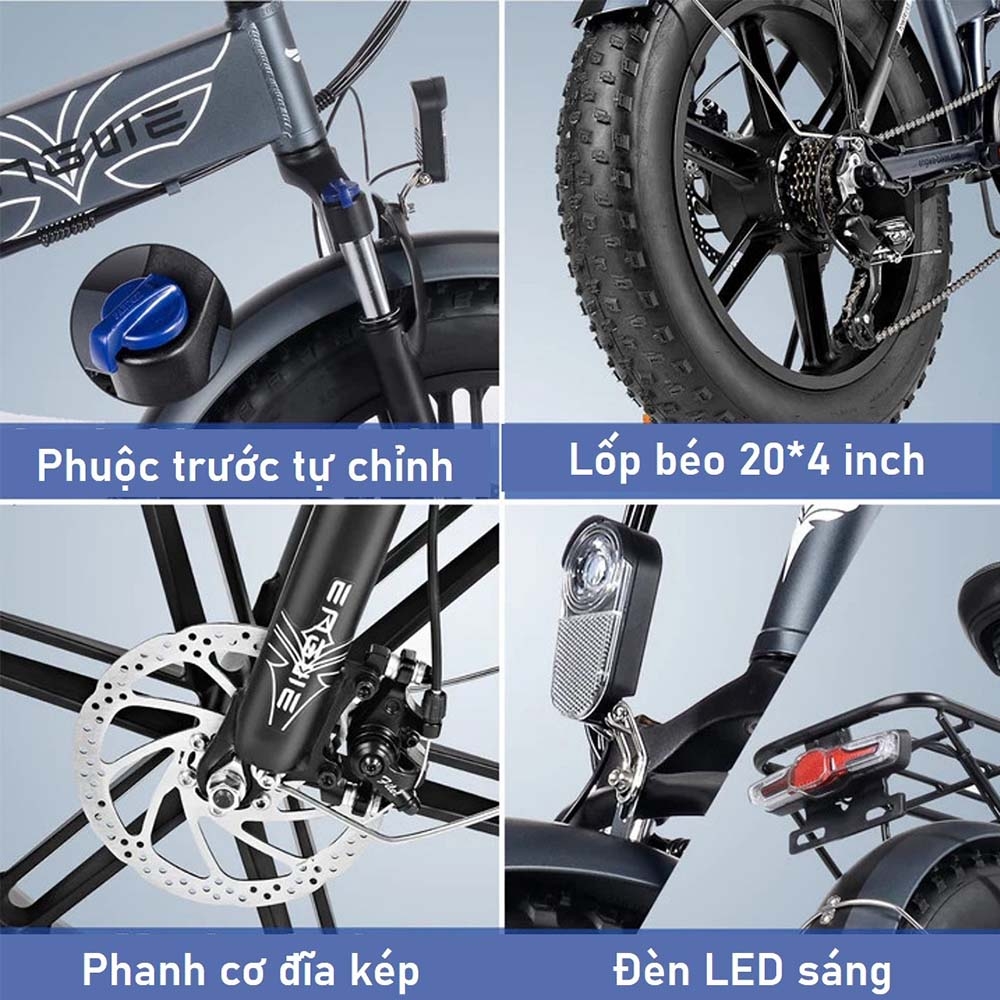 Hệ thống phanh hiệu quả của Engwe EP-2 Pro