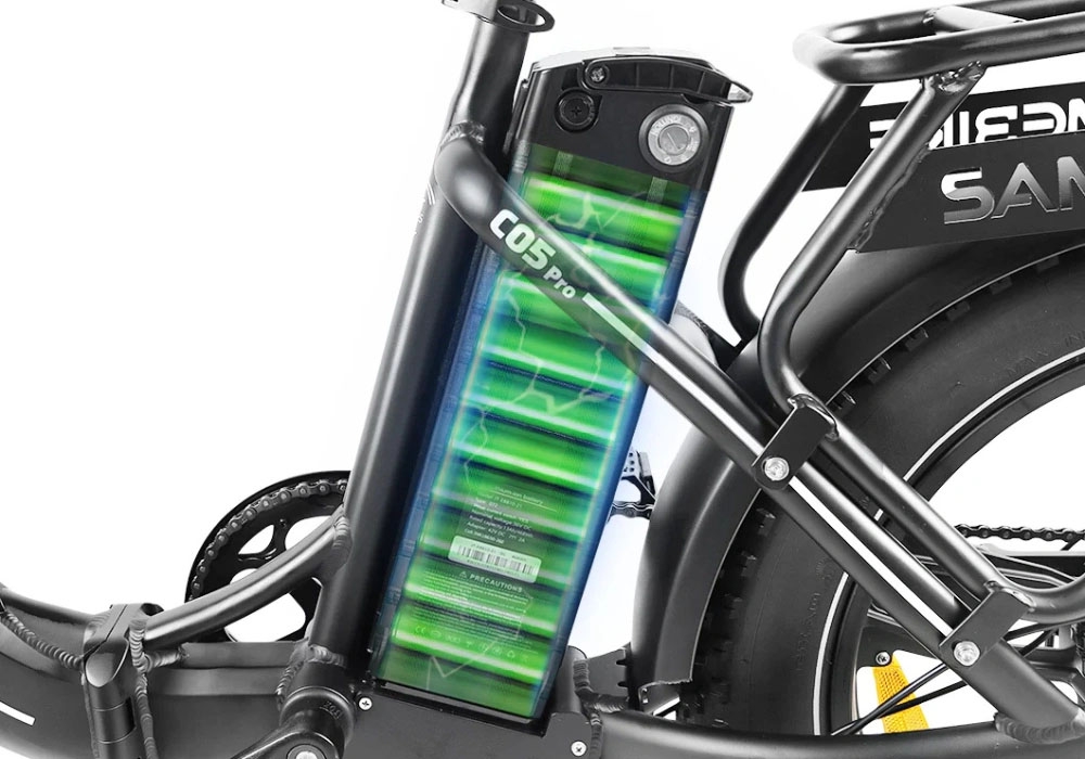 Pin của Samebike C05 Pro tháo rời tiện lợi