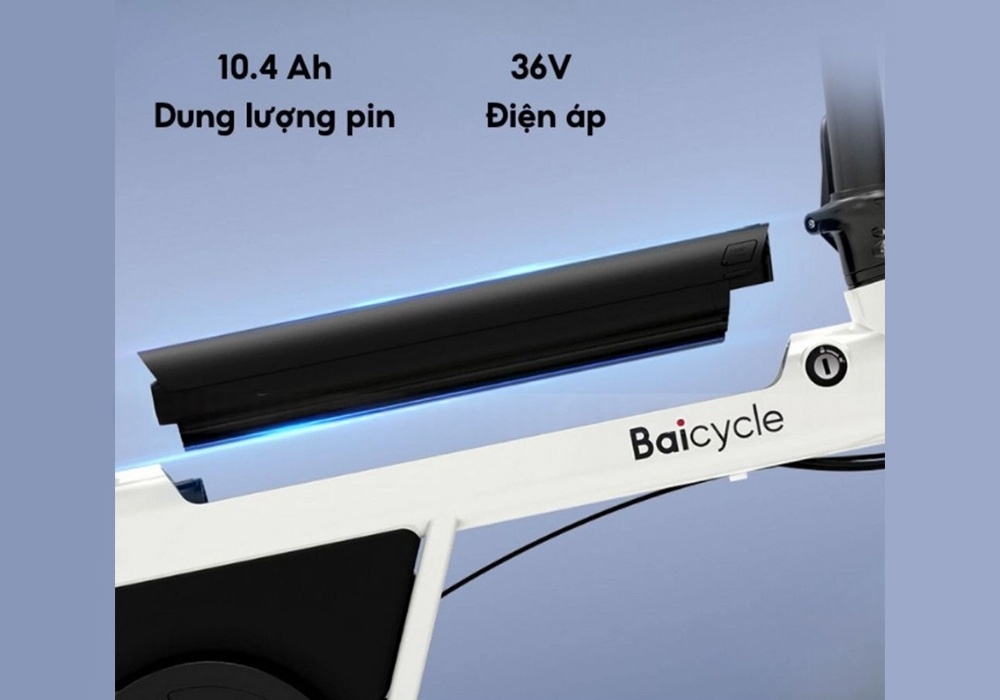 Pin của Baicycle X5 chống nước có thể tháo rời