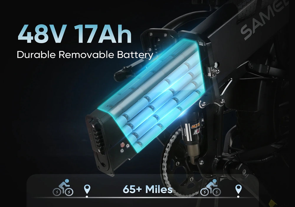 Pin EVE 17Ah dung lượng cao của Samebike RS A02