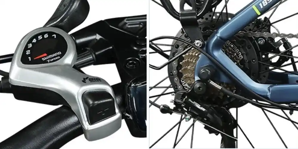 Truyền động Shimano 7 tốc độ
