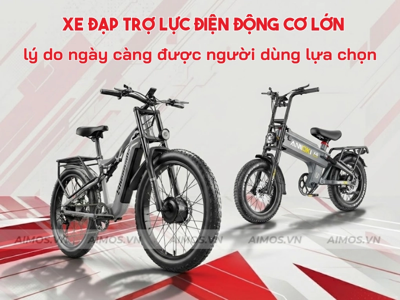 Xe đạp trợ lực điện có động cơ lớn ngày càng được lựa chọn