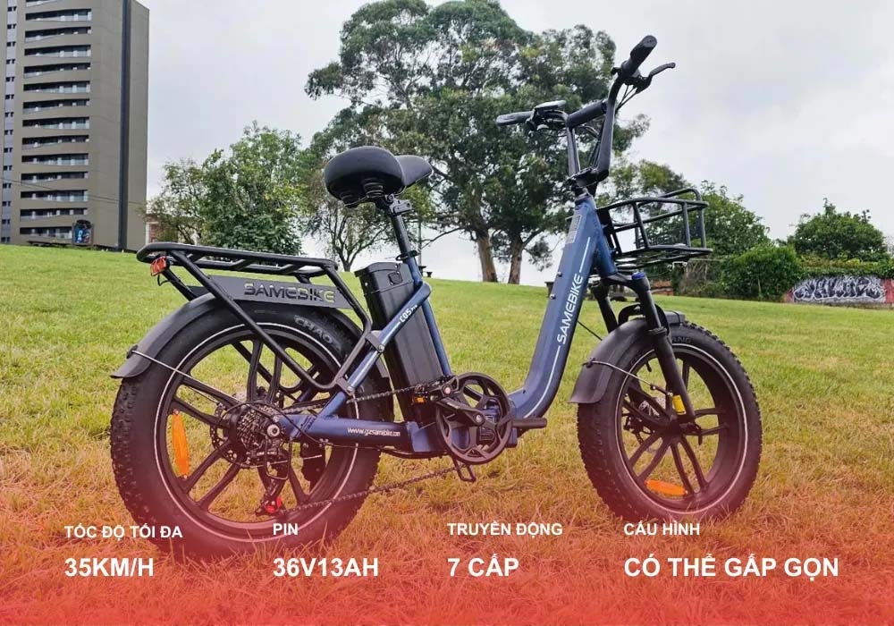 Đặc điểm xe đạp trợ lực điện Samebike C05 Pro