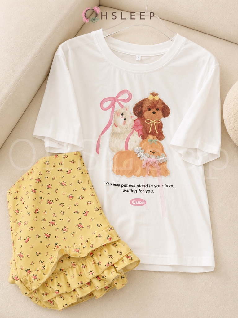 Tnqd cotton quần vàng