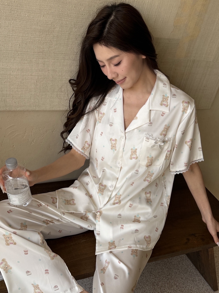 Tnqd gấu Kem Hồng
