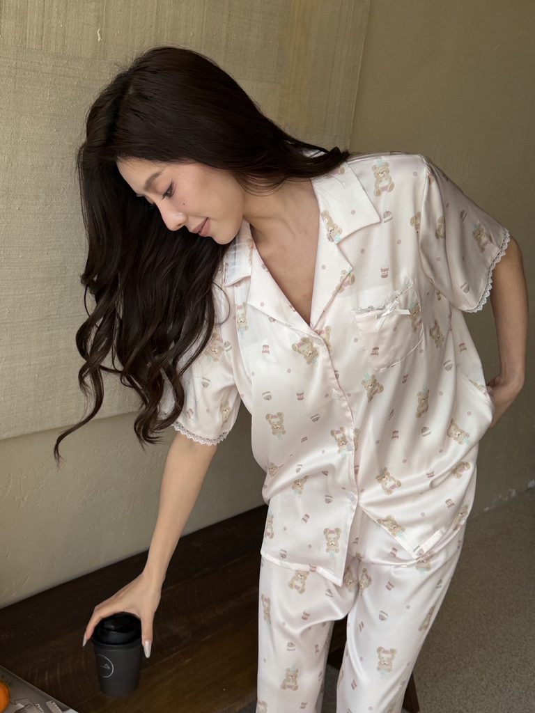 Tnqd gấu Kem Hồng