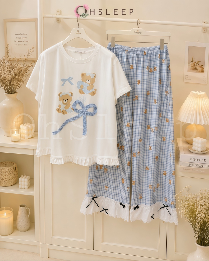 Tnqd cotton gấu Xanh