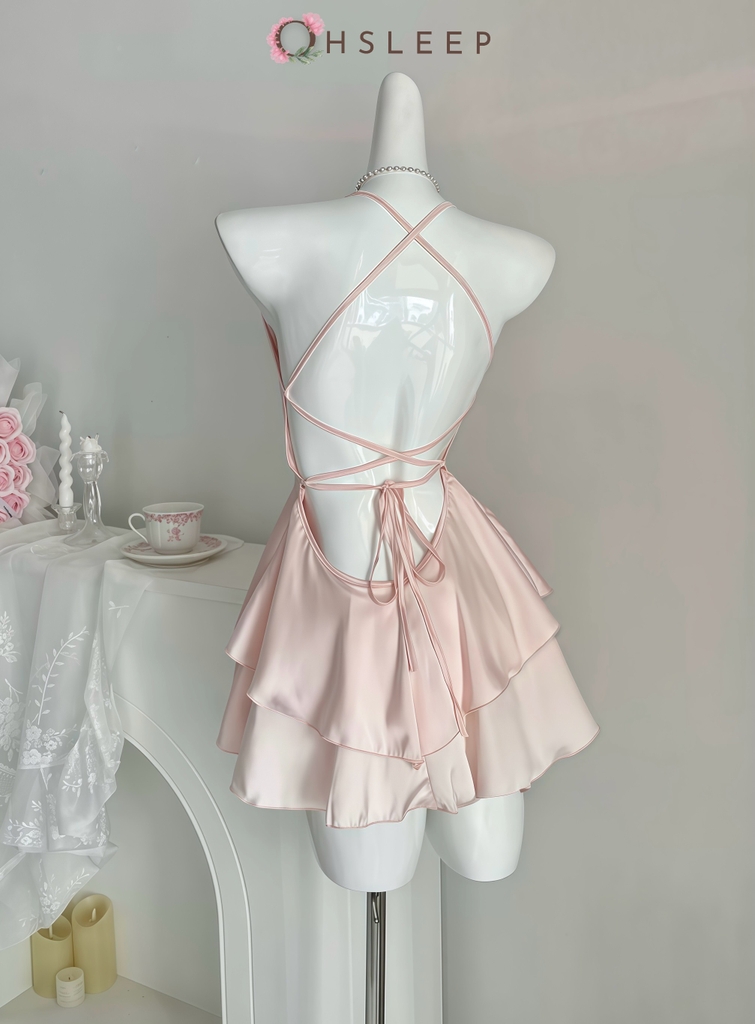 Váy 2D cột chéo lưng 3