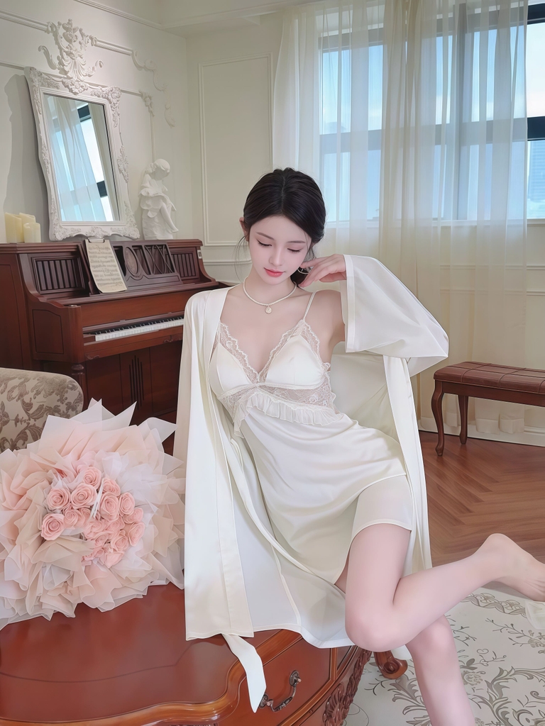 SAC hở lưng ren 3 màu