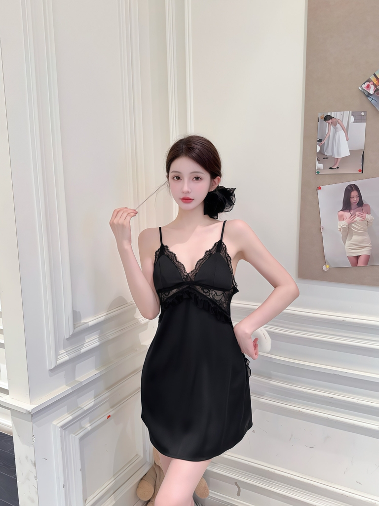 Váy 2 dây hở lưng 3 màu