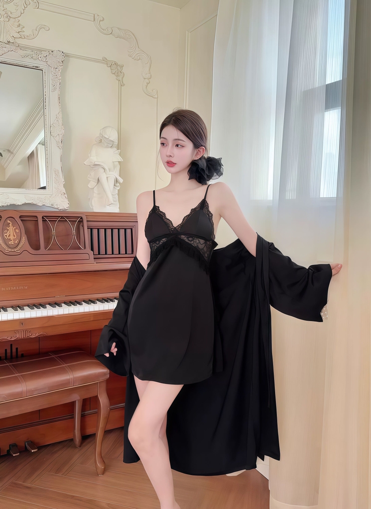 SAC hở lưng ren 3 màu