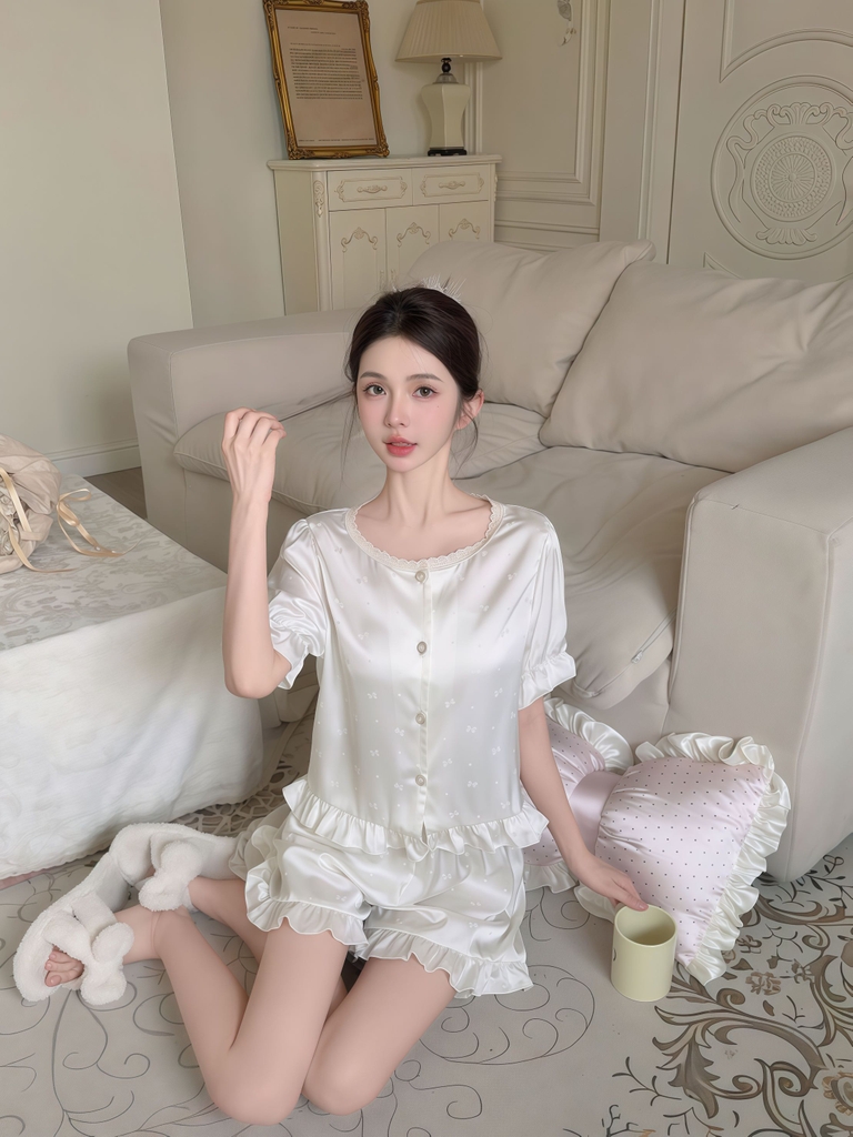 Đùi cổ tròn trơn Kem Hồng