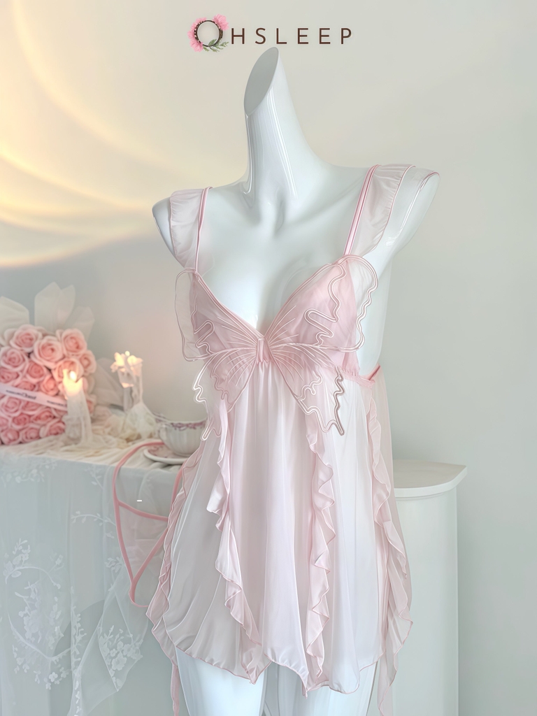 Váy 2d bướm Hồng