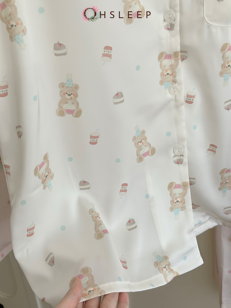 Tnqd gấu Kem Hồng