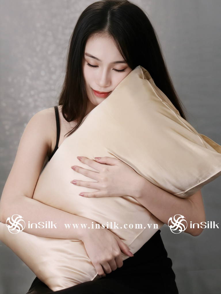 Vỏ gối lụa | InSilk  - beige