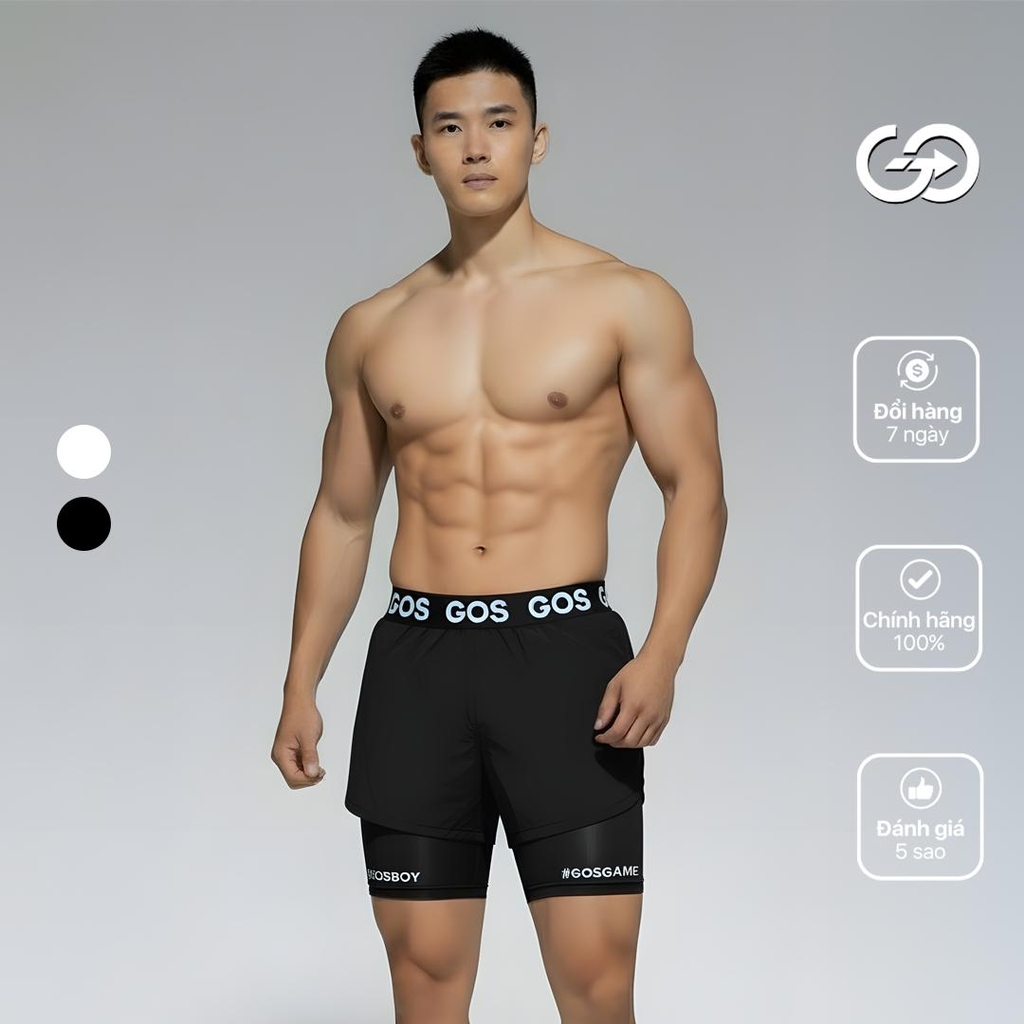 Quần thể thao 2 lớp GOS Pure S1 (Có lót)