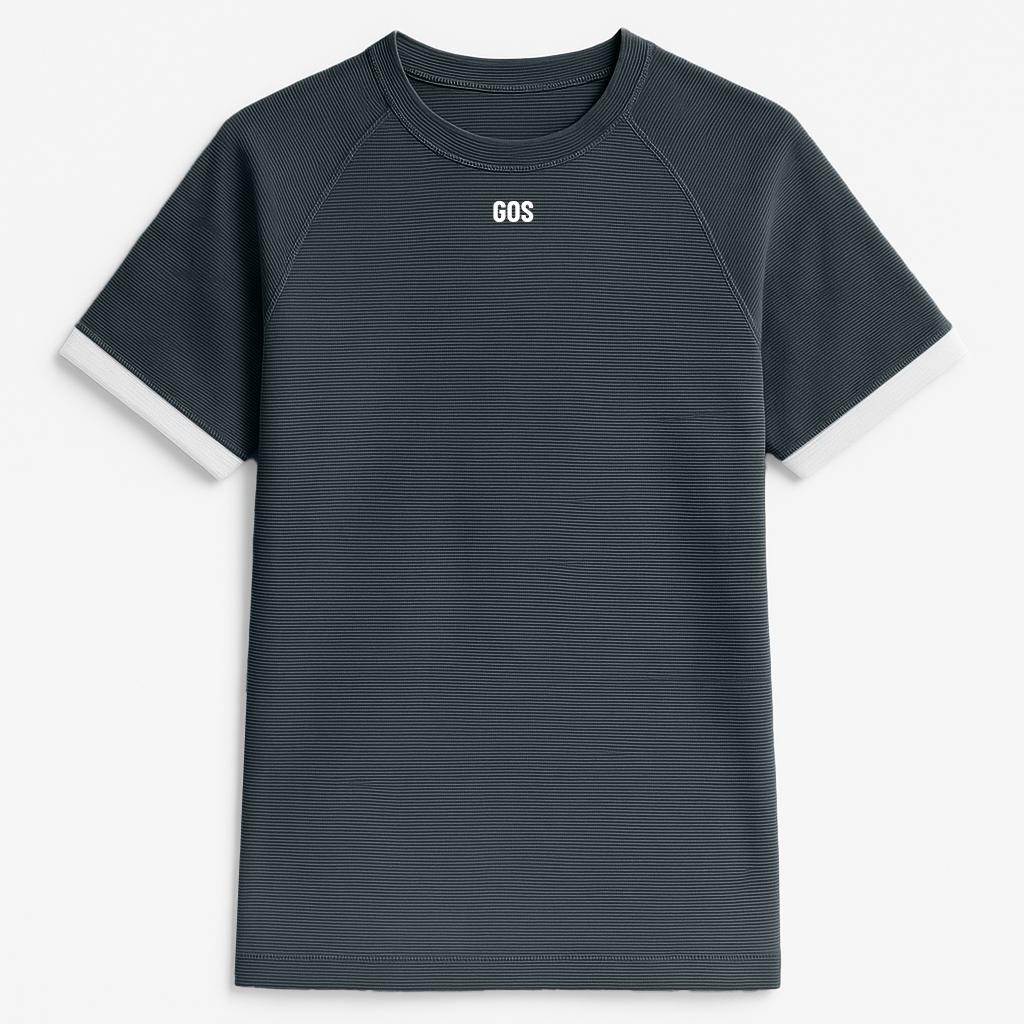 Áo thể thao gym ôm body nam GOS CodeLine S21 (Thun dệt kim)