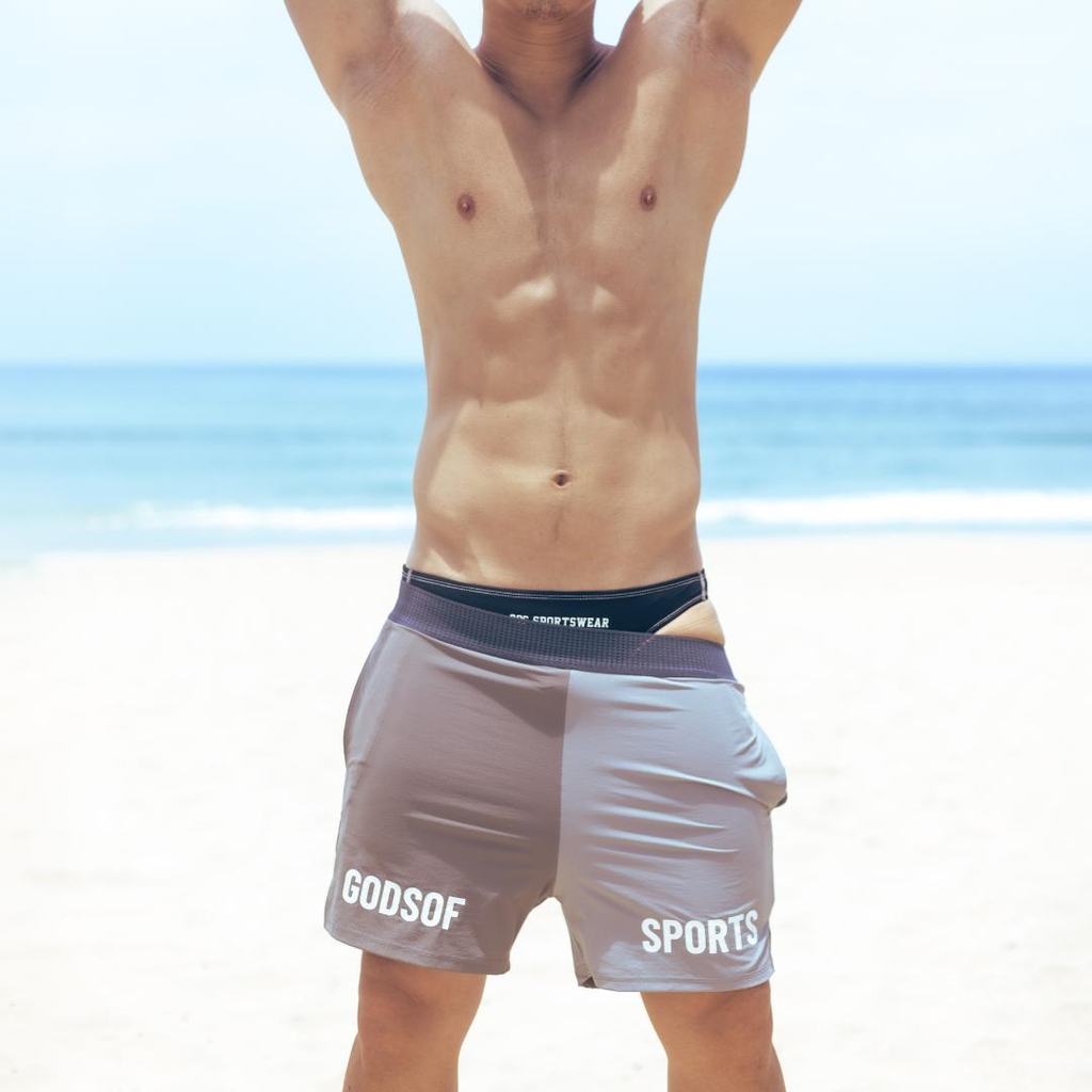 Quần thể thao nam chạy bộ, pickleball, gym GOS COLORFLIP S21