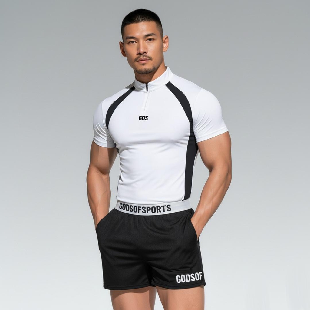 Áo thể thao khóa kéo GOS ZIPPER E1 V2 (phom ôm)