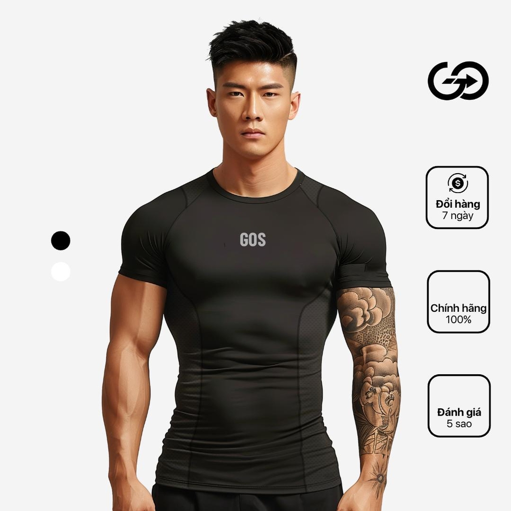 Áo thể thao nam GOS Turbofit S18 (Form Siêu Ôm)