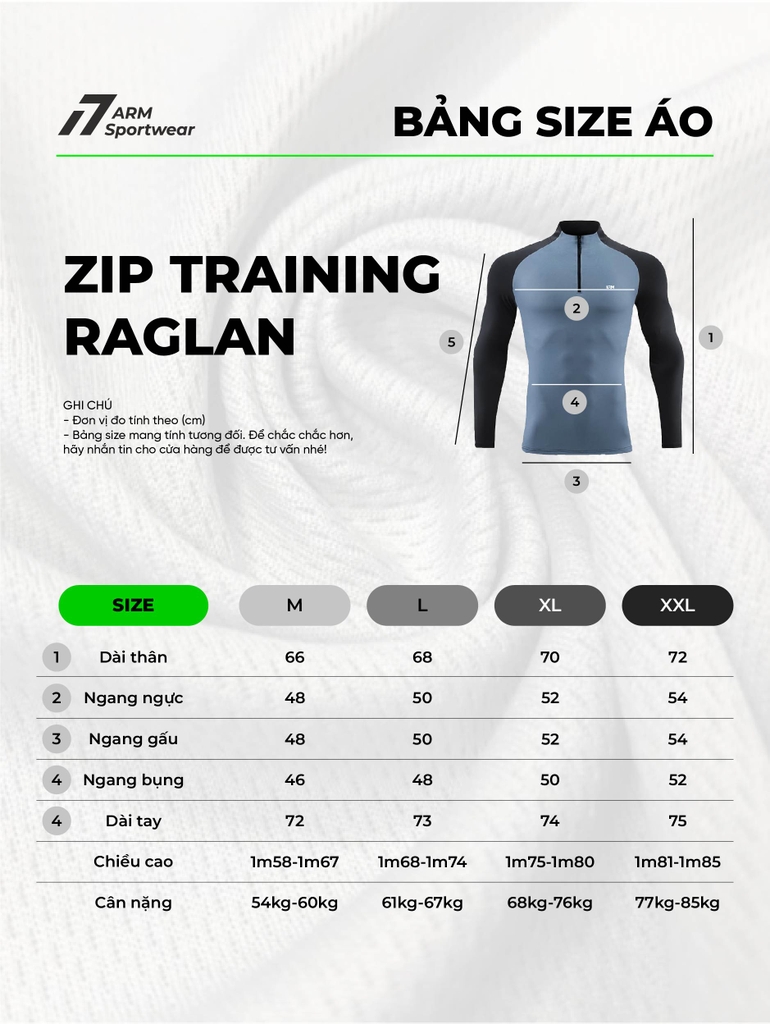 ÁO ZIP DÀI PHỐI MÀU RAGLAN