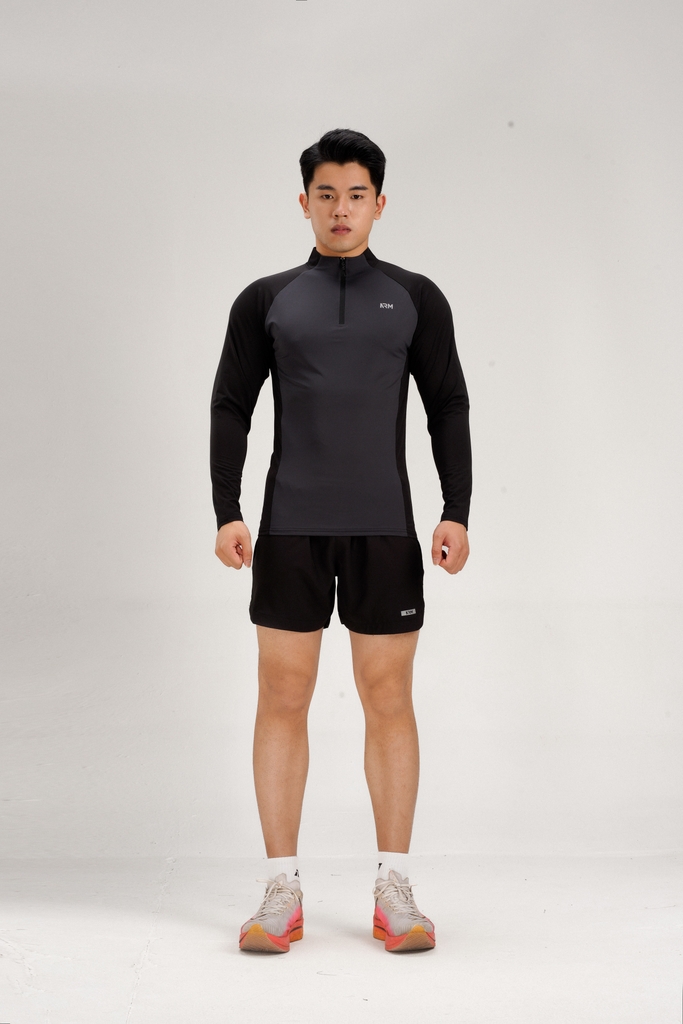 ÁO ZIP DÀI PHỐI MÀU RAGLAN