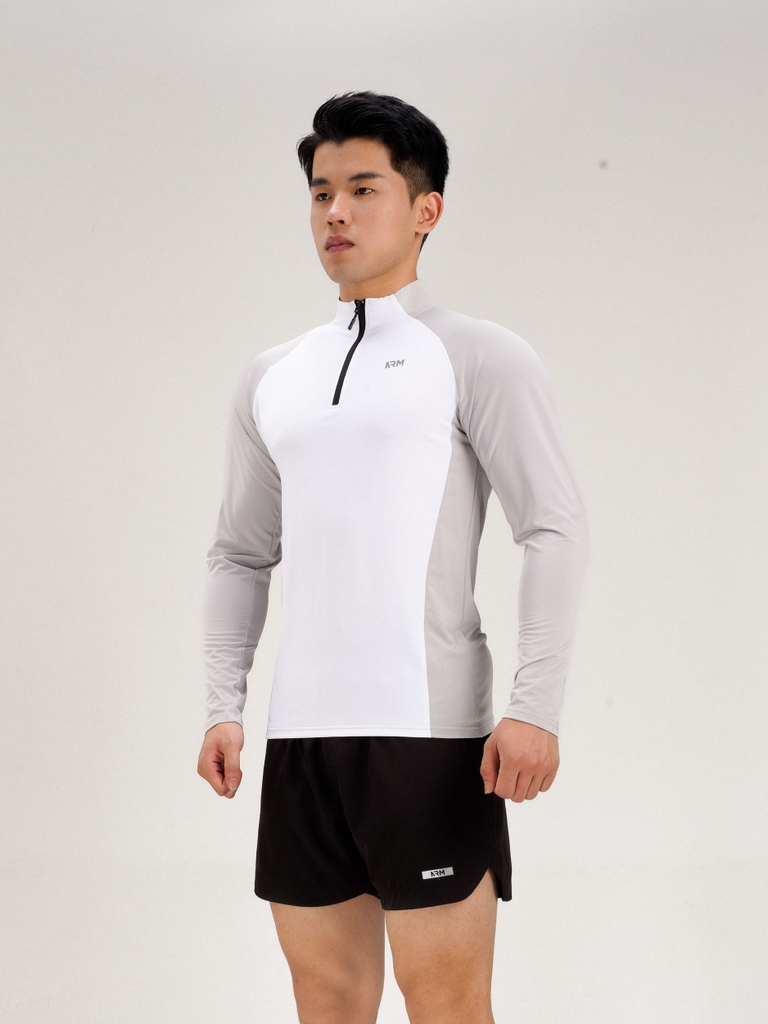 ÁO ZIP DÀI PHỐI MÀU RAGLAN