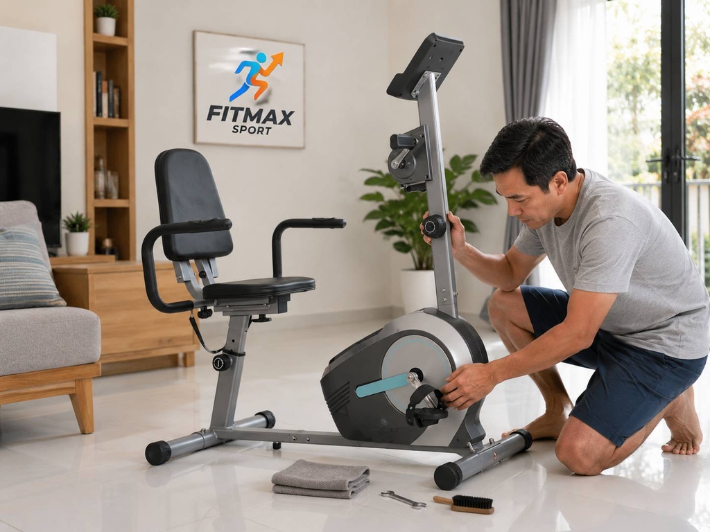 Kiểm tra bánh đà và kháng lực xe đạp phục hồi chức năng khi có tiếng kêu