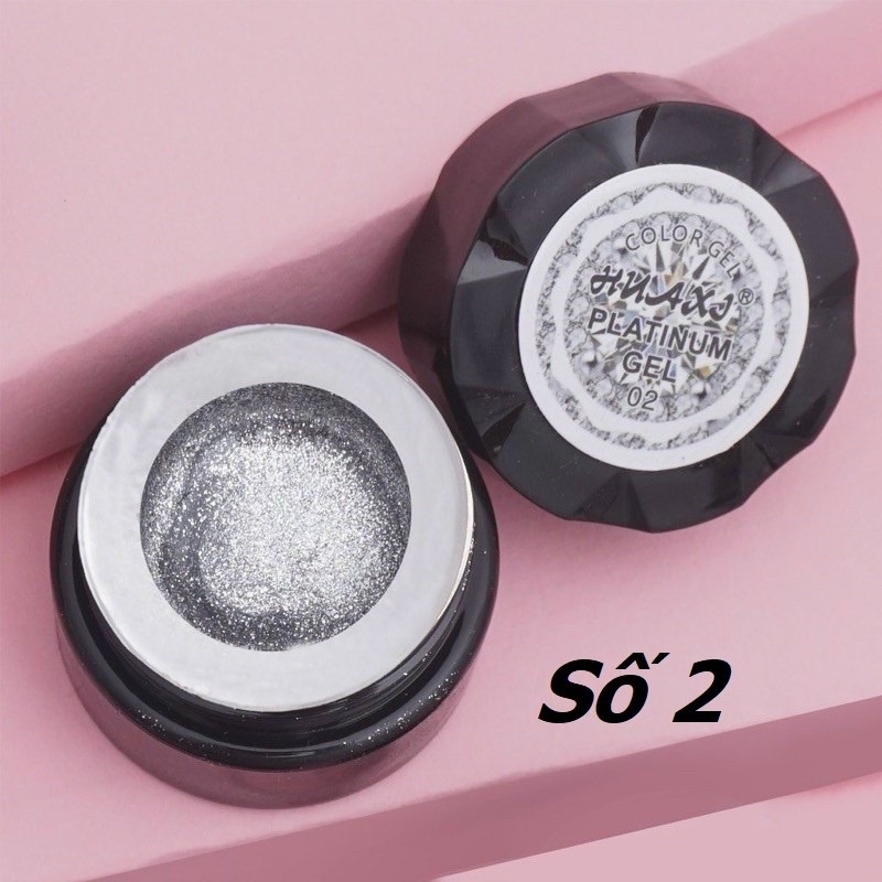 Gel Nhũ Vẽ Viền Huaxi Platinum – Gel Vẽ Line Nail Nhũ Lấp Lánh Cao Cấp