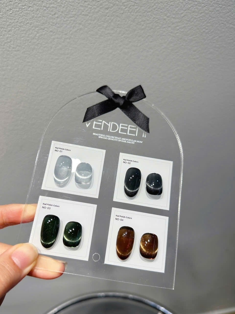 Bảng Màu Sơn Gel Mắt Mèo VENDEENI 4 Ô – Nhiều Phân Loại Màu