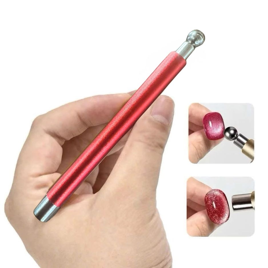 Nam Châm Trụ Tròn Kèm Bi Tạo Hiệu Ứng Mắt Mèo Nail